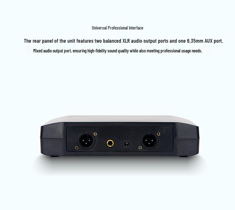 UHF Wireless Handheld Microphone Set: Four-Channel System for Conferences and Karaoke