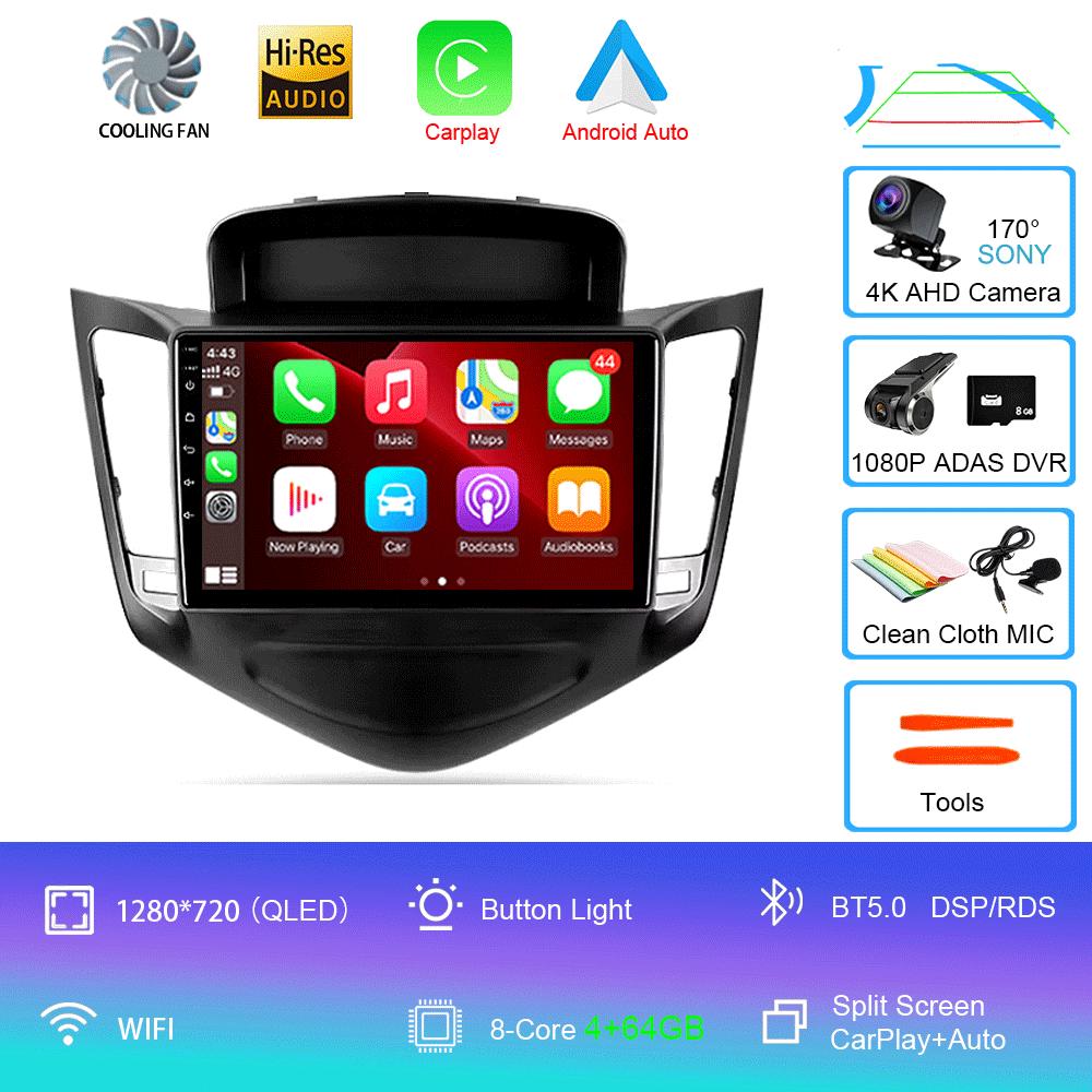 Android 14 Car Radio For Chevrolet Cruze J300 2008 - 2014 Multimedia Video Player Navigation stereo GPS No 2din 2 din dvd