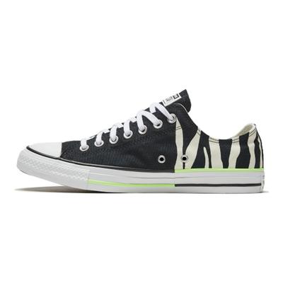 Chuck Taylor All Star Comode Sneakers Basse in Tela Sneakers Unisex Nero Bianco Zebra 167667C