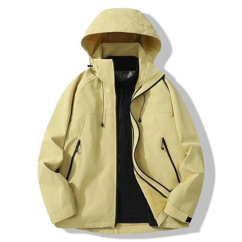 Men Women Winter Waterproof Windproof Hiking Jacket With Removable Fleece Liner Outdoor Mountain Coat Couples