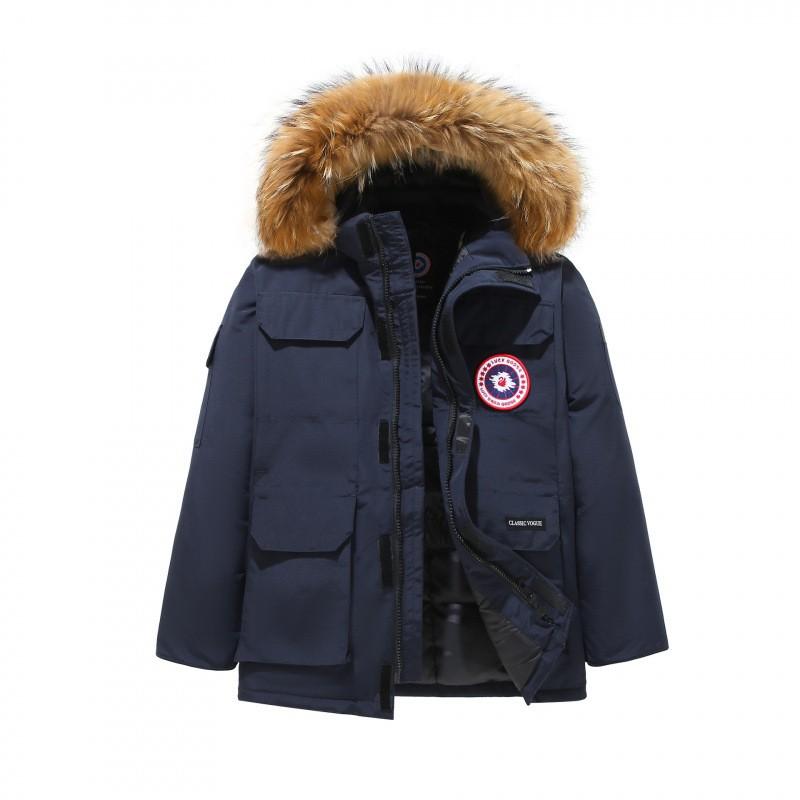 Plus Size Goose Down Parka Couples Mid-Length Winter Jacket 2026 Men Women Warm Workwear Style