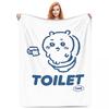 Kawaii Chiikawa Toilet Cartoon Accessories Blanket Soft Throw Blanket Gifts For Friend