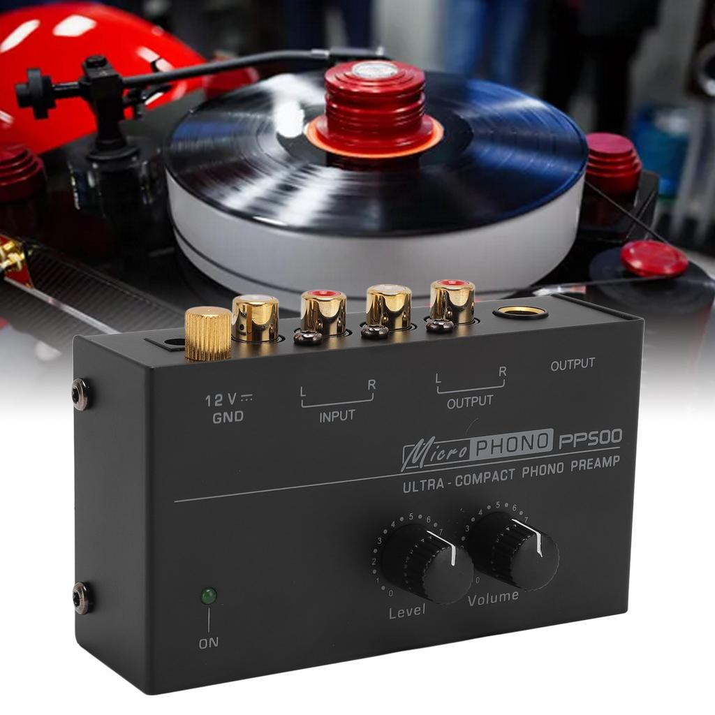 Phono Turntable Preamp   Low Noise Independent Volume Control Phonograph Preamplifier for Record Player