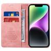 BETOPNICE 003 For iPhone 15 Fully Wrapped PU Leather Cover RFID Blocking Stand Wallet Phone Case