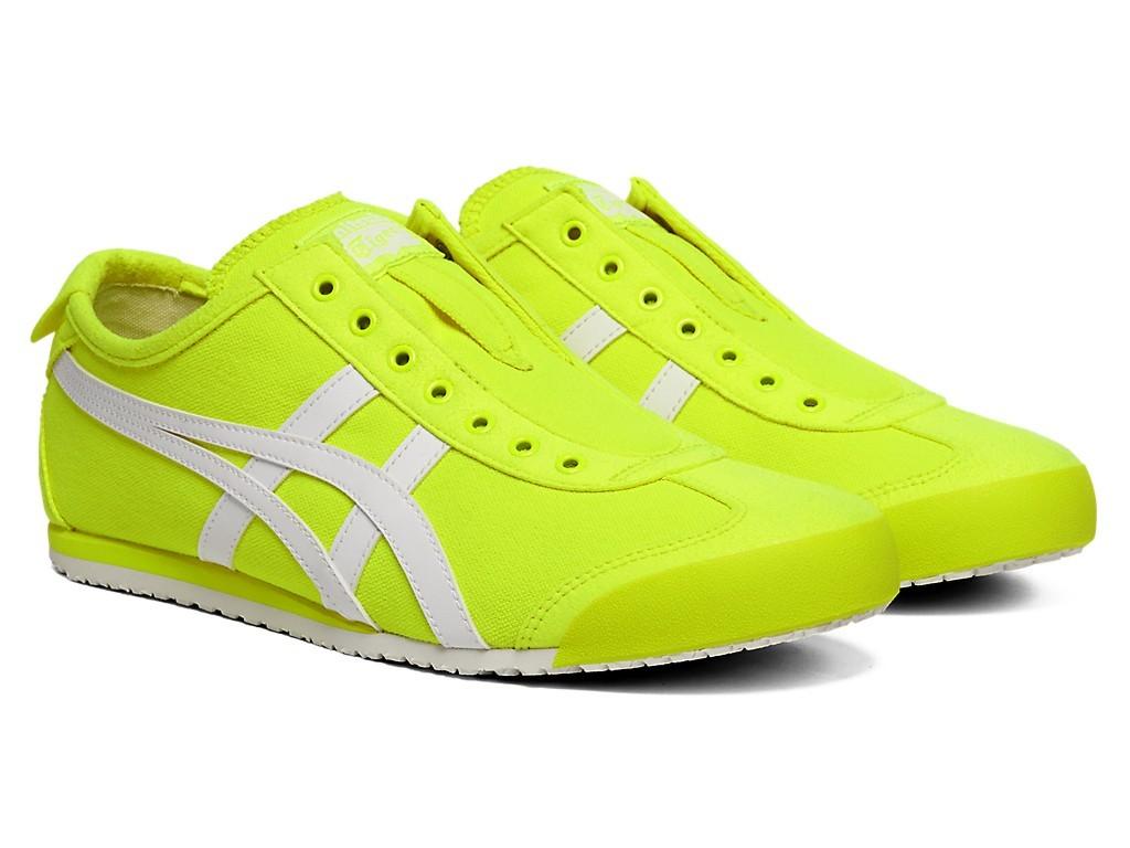 1183A360-752 Onitsuka Tiger Mexico 66 Slip On Safety Yellow/White (Men's)