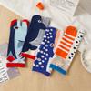 Zehensocken Cartoon Hai Wal Print Weiche Atmungsaktive Socken