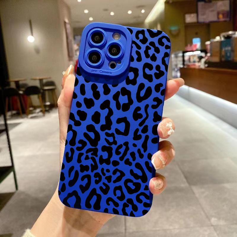 

Animal Minimalist Gray Leopard Print Phone Case For iPhone 17 16 15 14 Pro Max 13 12 11 XS X XR 7 8 Plus Shockproof Bumper Cover For iPhone 16 Pro Max