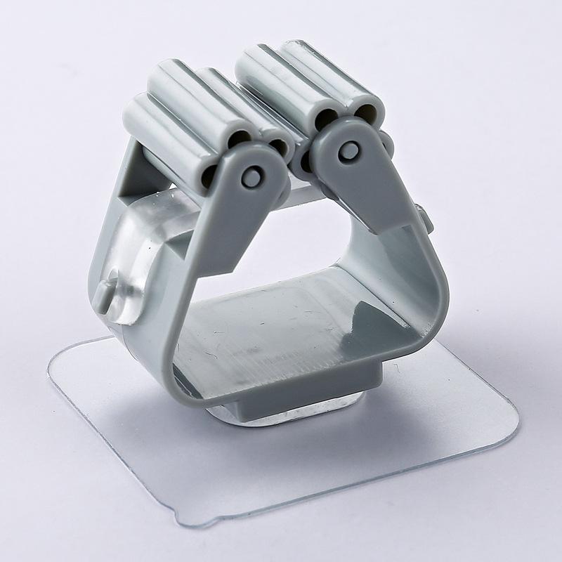 

Punch-Free Strong Load-Bearing Mop and Broom Holder for Bathroom Wall