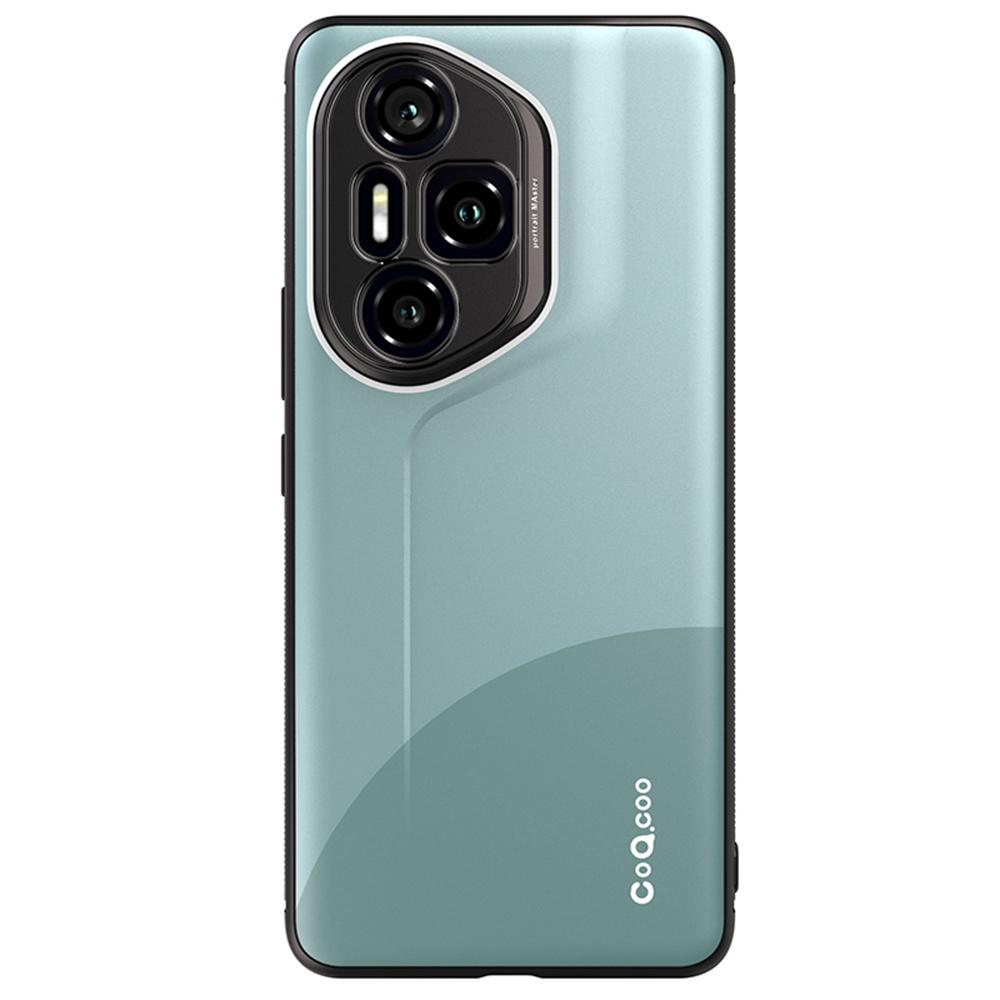 

Q.COO For Honor 300 Pro TPU Case Contrast Color Skin-Touch Phone Cover Cyan