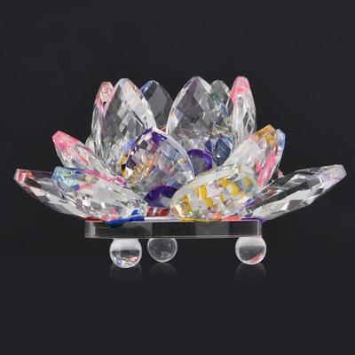 Home Wedding Party Decoration Quartz     Flower Crafts Glass Ornaments Colorful