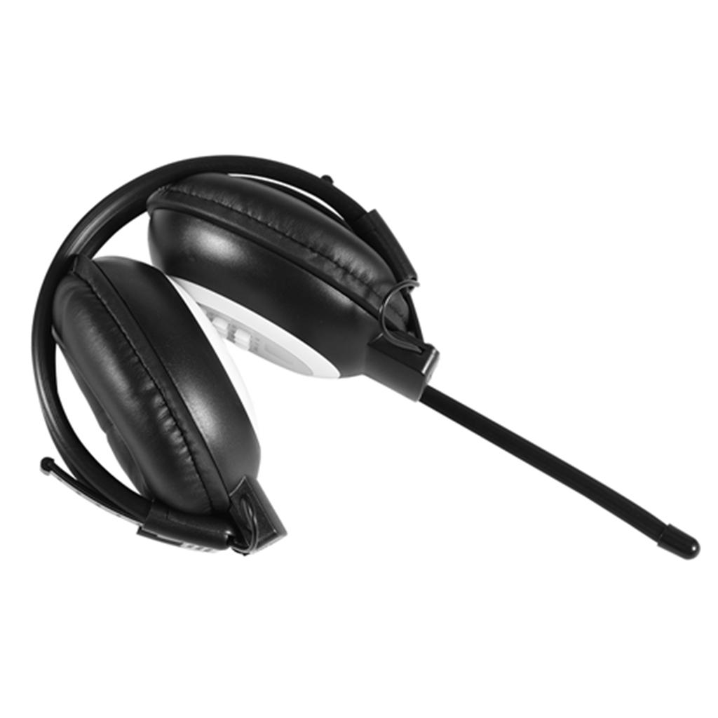 Over Ear Foldable Wireless  Wired Headphone Noise Cancelling HiFi Headset FM Radio with LCD