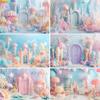 Underwater World Castle Theme Sea Shell Fish For Birthday Party Baby Shower Baby Portrait Photography Background Photo Studio