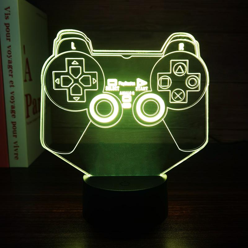 3D LED Night Light Game Controller & Headphone Series, USB Ambient Lamp, Gift Light