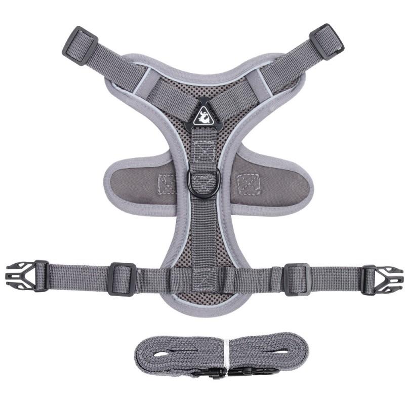 Adjustable Reflective Cat Harness Vest With Leash Small Dogs Kittens Breathable Escape-Proof Walking Gear