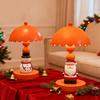 Lâmpada de Mesa de Natal Papai Noel Boneco de Neve Luz Noturna Plug-in USB Lâmpada de Cabeceira Segura Lâmpada de Mesa Infantil Decoração Fofa de Feriado
