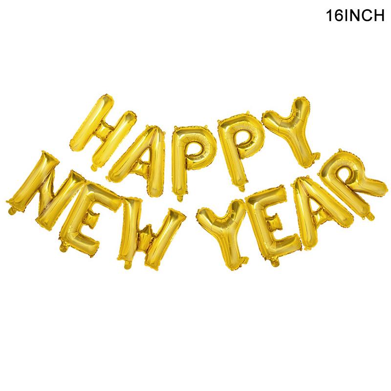 New Year 2024 Number Foil Balloons Happy New Year Eve Party Favors Supplies Garland Photo Props Christmas Decorations Navidad