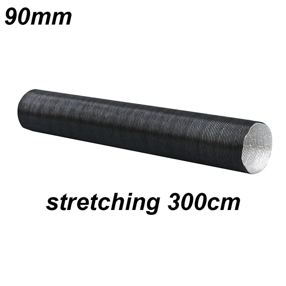 Aluminium Foil Heating Duct ID90 mm Air Intake Hose Compatible with Diesel Heater and Multiple Outlet Hose Systems