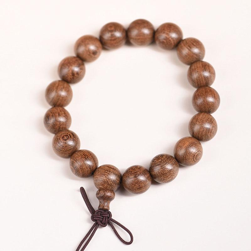

Authentic Sandalwood Buddhist Prayer Beads Bracelet - Ethnic Style Jewelry