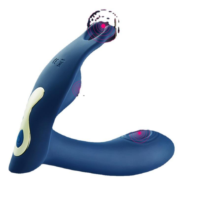 Double-sided Slap Vibrating Prostate Massager Female Wearable Butterfly Jumper Adult Products