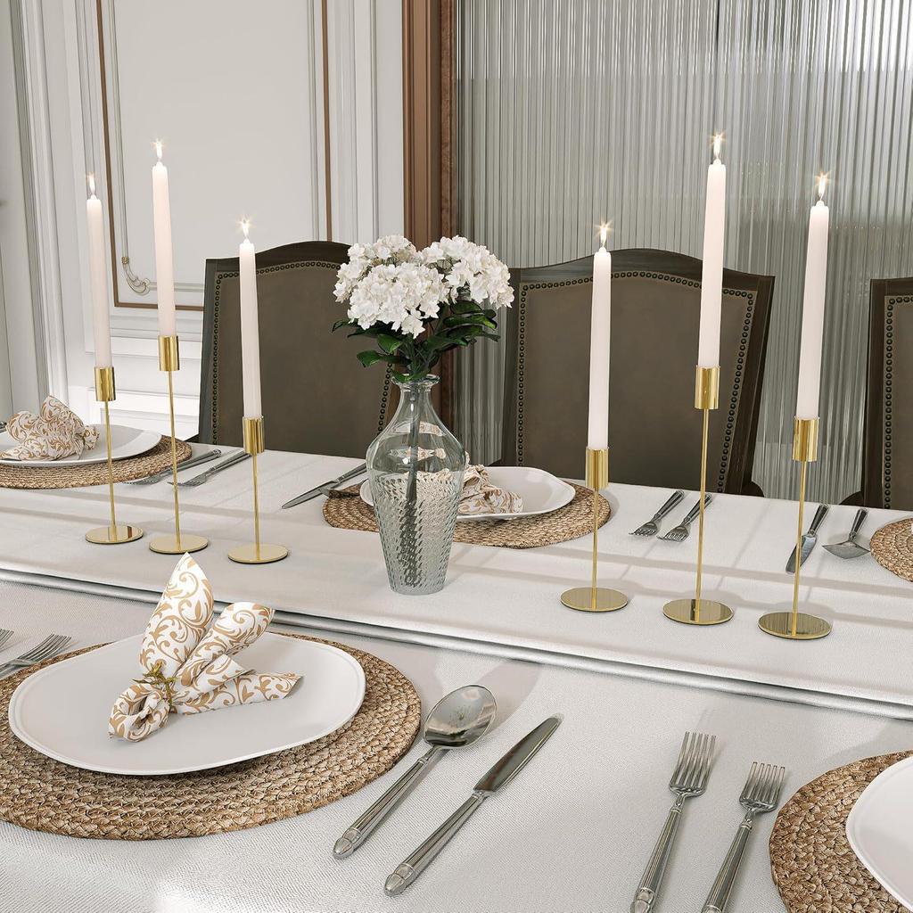 Retro Nordic-Style Wrought Iron European Candlestick for Christmas and Weddings