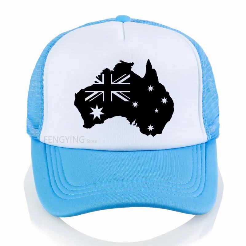 

Australia Flag baseball cap Australia Football Unisex Women Snapbacks caps summer mesh Sun Hat casual adjustable trucker hats