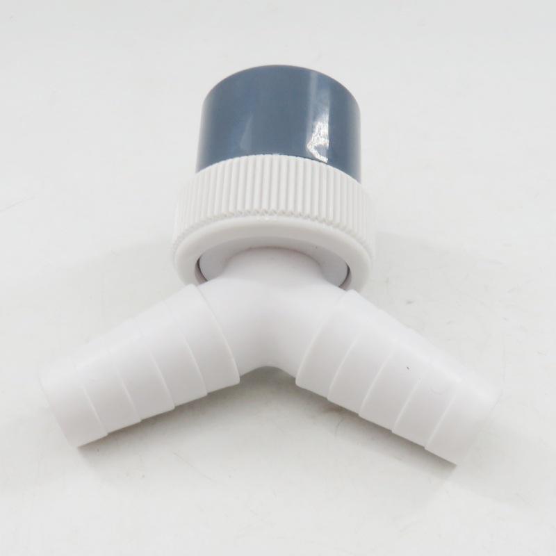 DN40 Three-Way Dishwasher Connector with Gasket for Washing Machine & Sink Overflow Pipe