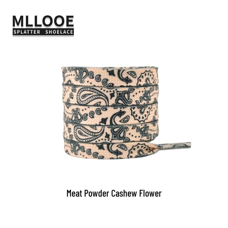 Cashew Flower Shoelaces for Air Force One AF1 & Casual White Sneakers