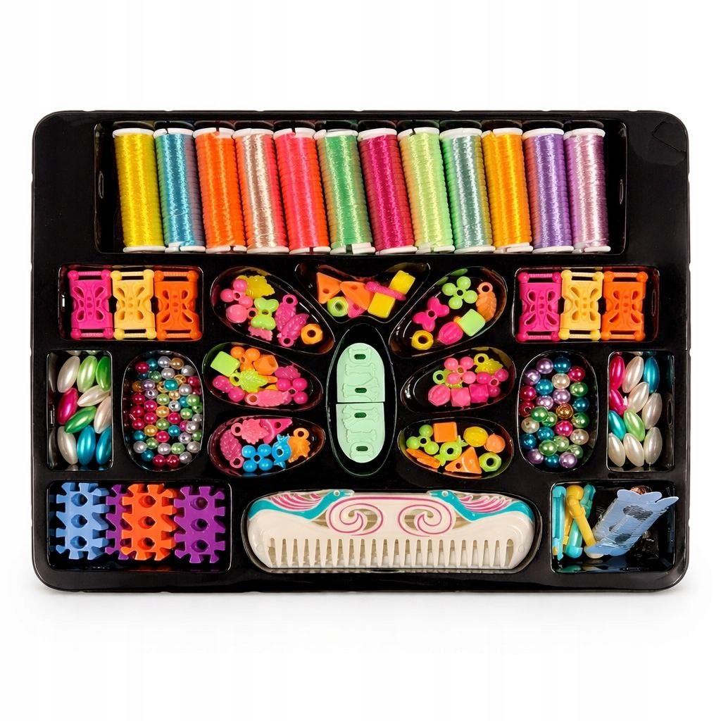 DIY BRACELET MAKING KIT BEADS and + 12-SPLOOP MACHINE