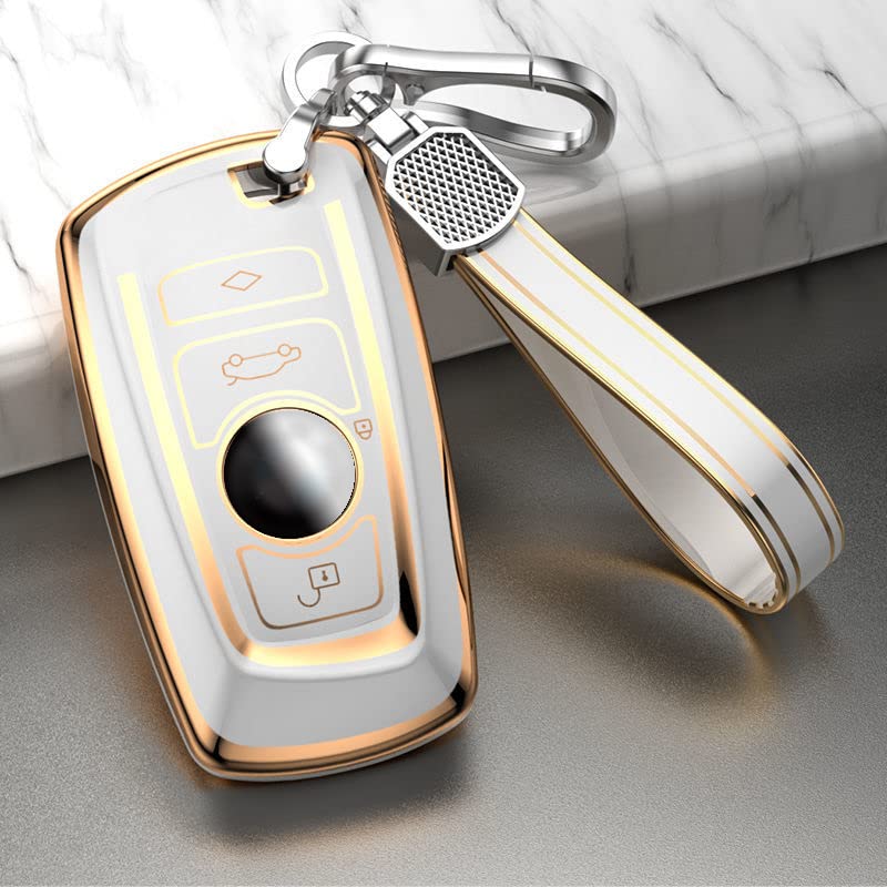 KUNIO BMW Smart Key Case Key Cover Key Cover Key Holder Anti-Scratch Anti-Drop Fit