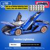 1/18 Lamborghini SIAN Lightning FKP37 Supercar Alloy Diecast Model Hight Simulation Sound Light Toy Holiday Gifts for Children Collection