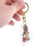 [Daio Manufacturing] Japanese souvenirs tourist spot key ring metal inbound keyring lightweight gift Small gift (Maiko and Samurai)