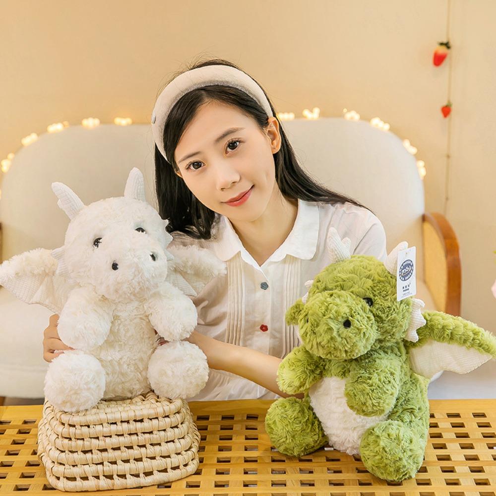 

21cm Cartoon Dinosaur Doll 3D Plush Doll Ornament Soft Stuffed Animal Kids