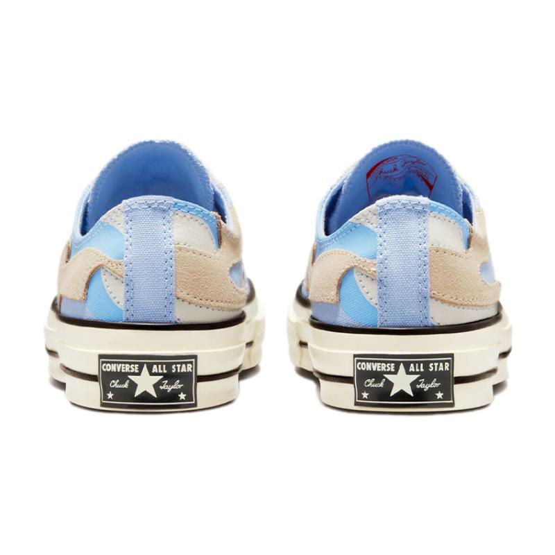 Converse 1970s Everyday Versatile Low-Top Canvas Shoes Unisex Off-White and Blue Color Blocking