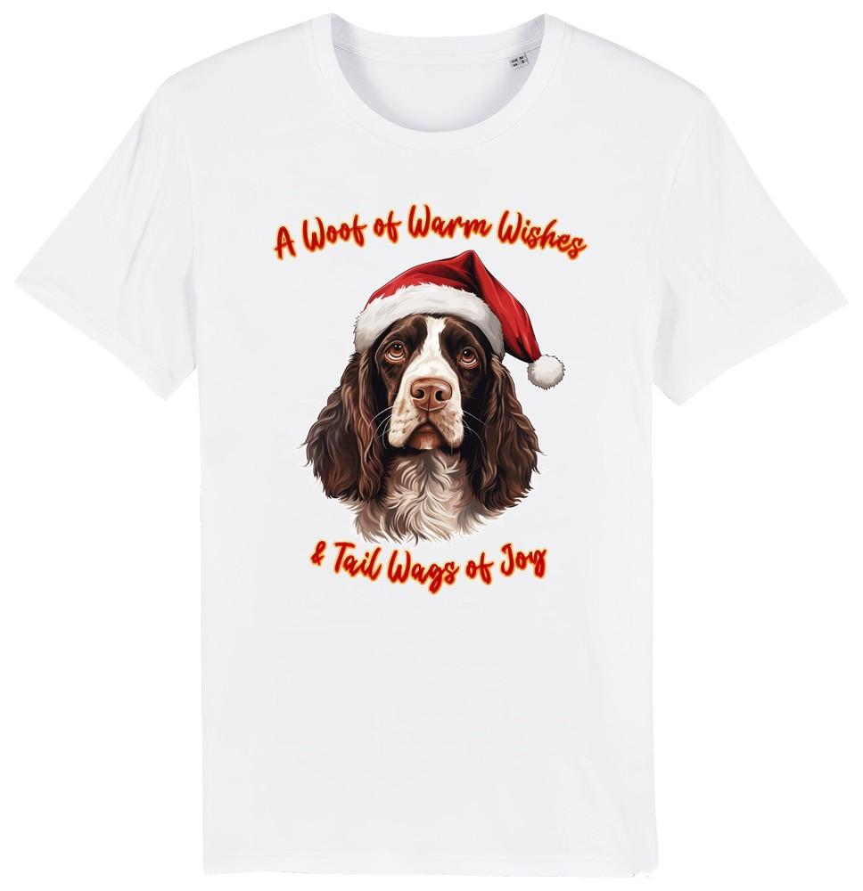 

Mens Womens Springer Spaniel Christmas T-Shirt Santa Dog Woof Wishes Puppy 4XL