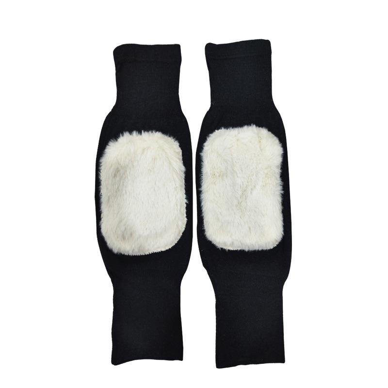 Winter Warme Knieschützer Beinwärmer Outdoor Radfahren Mit Dickem Samt Für Herren- Und Damengelenke Warme Kniebandage