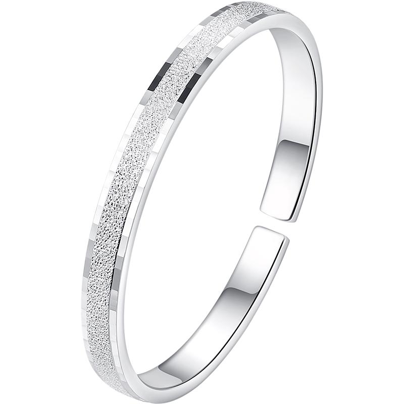 Winy 9999 Sterling Silver Bangle for Women
