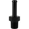 1/8 NPT Male to 1/4" Hose Barb Fitting Adapter Nipple Straight Aluminum Black