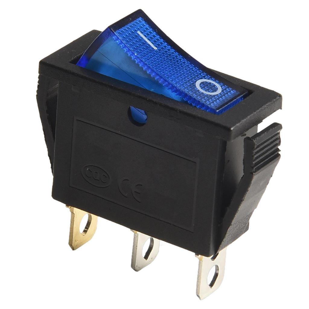 Wippschalter AC 20A 125V Rot/Gelb/Blau/Grün/Schwarz 3 Pins 31mm * 14mm * 35mm