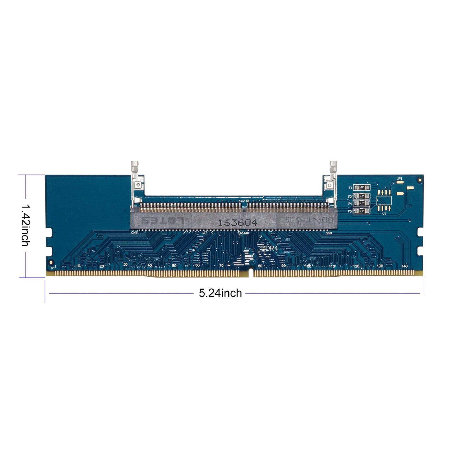 

Laptop DDR4 SODIMM To Desktop DIMM Memory RAM Connector Cards DDR4 Memory RAM Memory Adapter Gaming Laptop Memory Stick