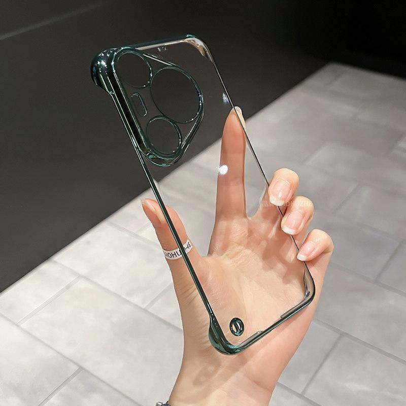 Applicable to Huawei pura11pro mobile phone case new p11promax transparent borderless p111 ultra-thin and anti-drop hard