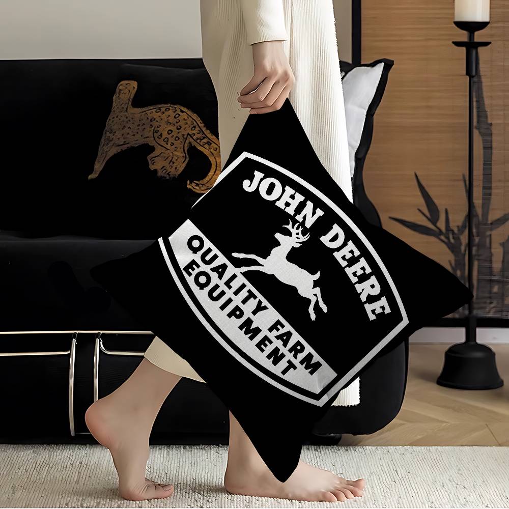JJohnLogoDeeres Cushion Cover Pillowcase Upholstery Sofa Throw Pillow Home Decor Pillowcas