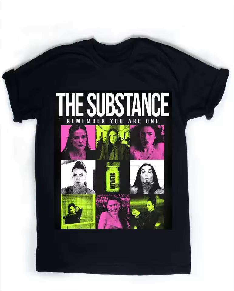 The Substance Retro Body Horror Thriller T and kids tshirt for Men Women Vintage Demi Moore Cult Movie Graphic Tee Streetwear