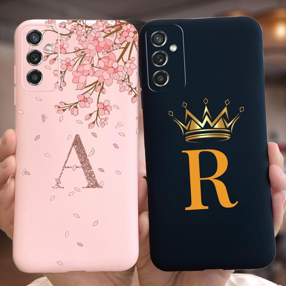 For Samsung Galaxy M52 5G Case SM-M526B Cute Crown Letters Cover Soft Silicone Phone Cases For Samsung M52 M 52 GalaxyM52 Fundas