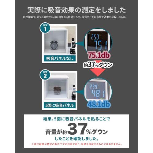 ottostyle.jp 1.2cm Thick Extra Thick Sound-Absorbing Panels [30x30cm/Set of 12] Sound-Absorbing, Soundproofing, Wall Panels, Soundproofing, Square, Wh