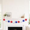 Yousheng Patriotic Garland Banner for 4th of July Decorations, Red White Blue Hanging Banner Bunting for Memorial Day, Veterans Day, Independence Day