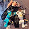 Simple Mechanical Bear Cute Keychain Chain Bag Personalized Small Pendant Accessories KeychainDecorativeGifts