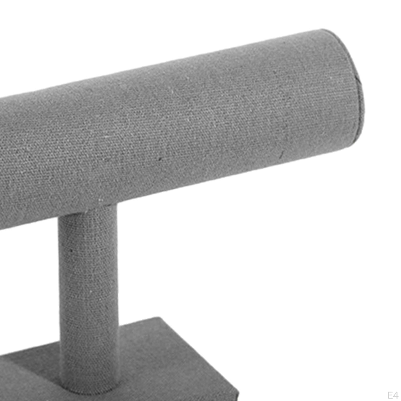 Браслет-органайзер Стенд T-образный декоративный настольный браслет из мешковины — фото 6