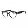Eyeglasses Cat Eye Full Rim  Havana Frame And Clear Demo Lenses Lens Sf2957e240 Black