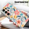Cartoon Flowers Pattern Case For Samsung Galaxy S26 Ultra S25 Edge S24 Plus S23 FE S22 A54 A55 A56 5G Magnetic For Magsafe Matte Cover