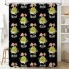 Floral Bathroom Decor Shower Curtain Tropical Leaves Nature Plants Pattern Waterproof Fabric Home Spa Hotel